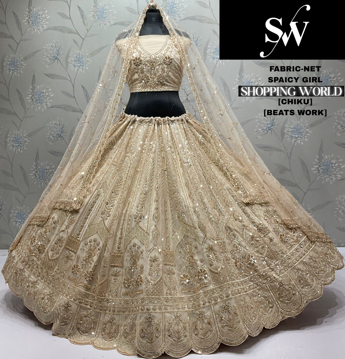 Good looking Pink Net Lehenga