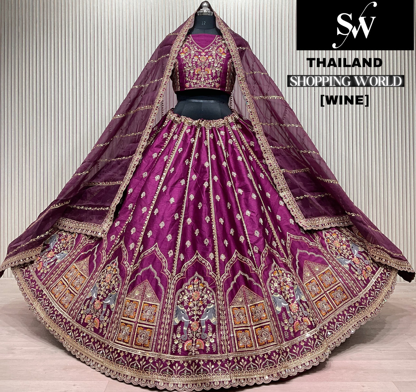 Delightful Chiku White Lehenga