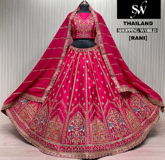 Amazing Rani pink Bridal lehenga