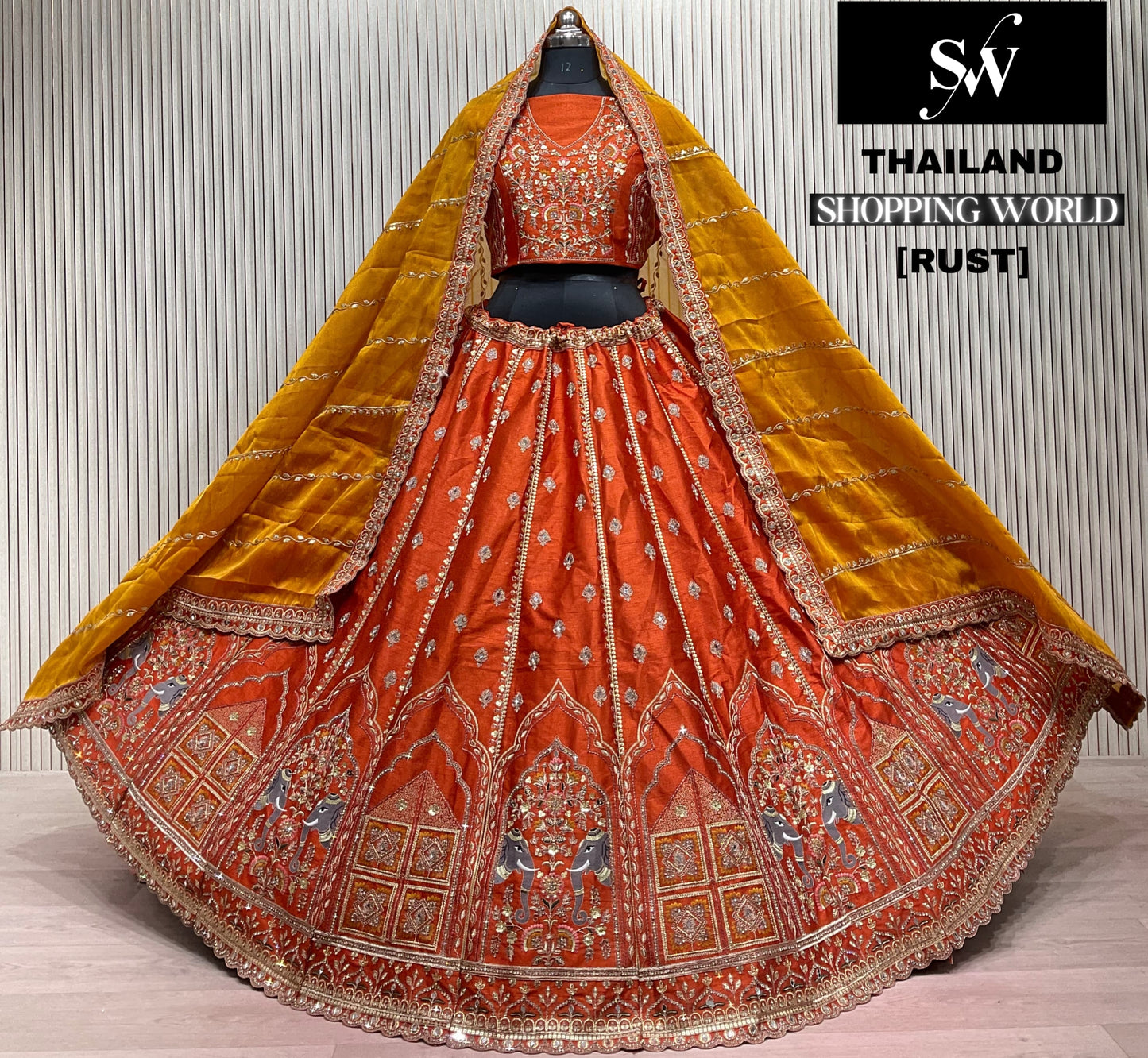 Engaging blue lehenga