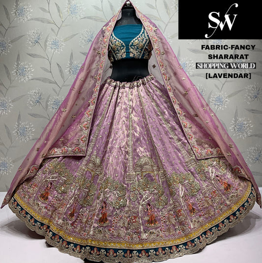 Lovely Lavender Fancy Lehenga