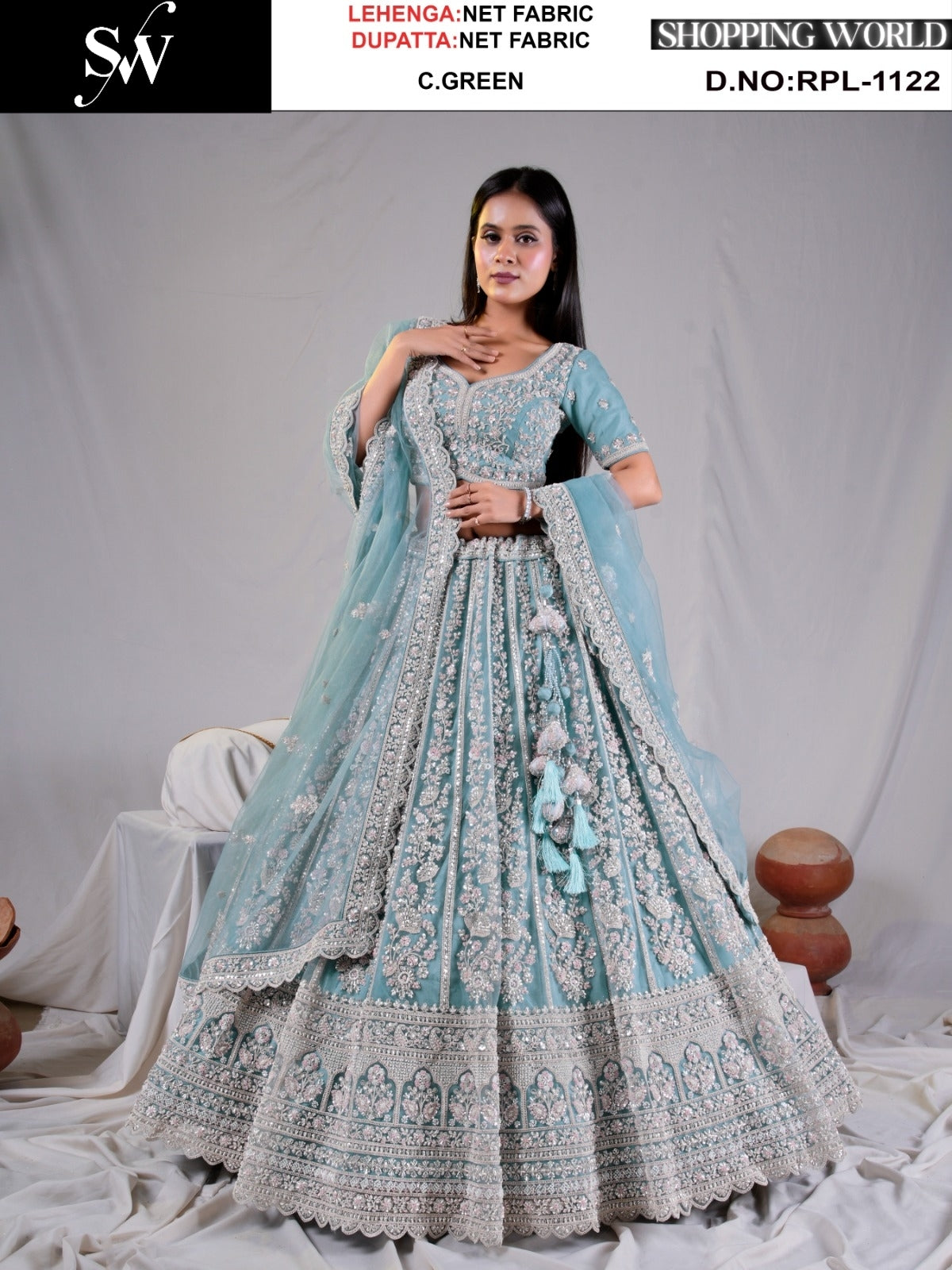 Delightful pink Net Lehenga