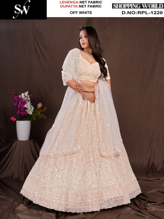 Lovely Baby pink Net Lehenga