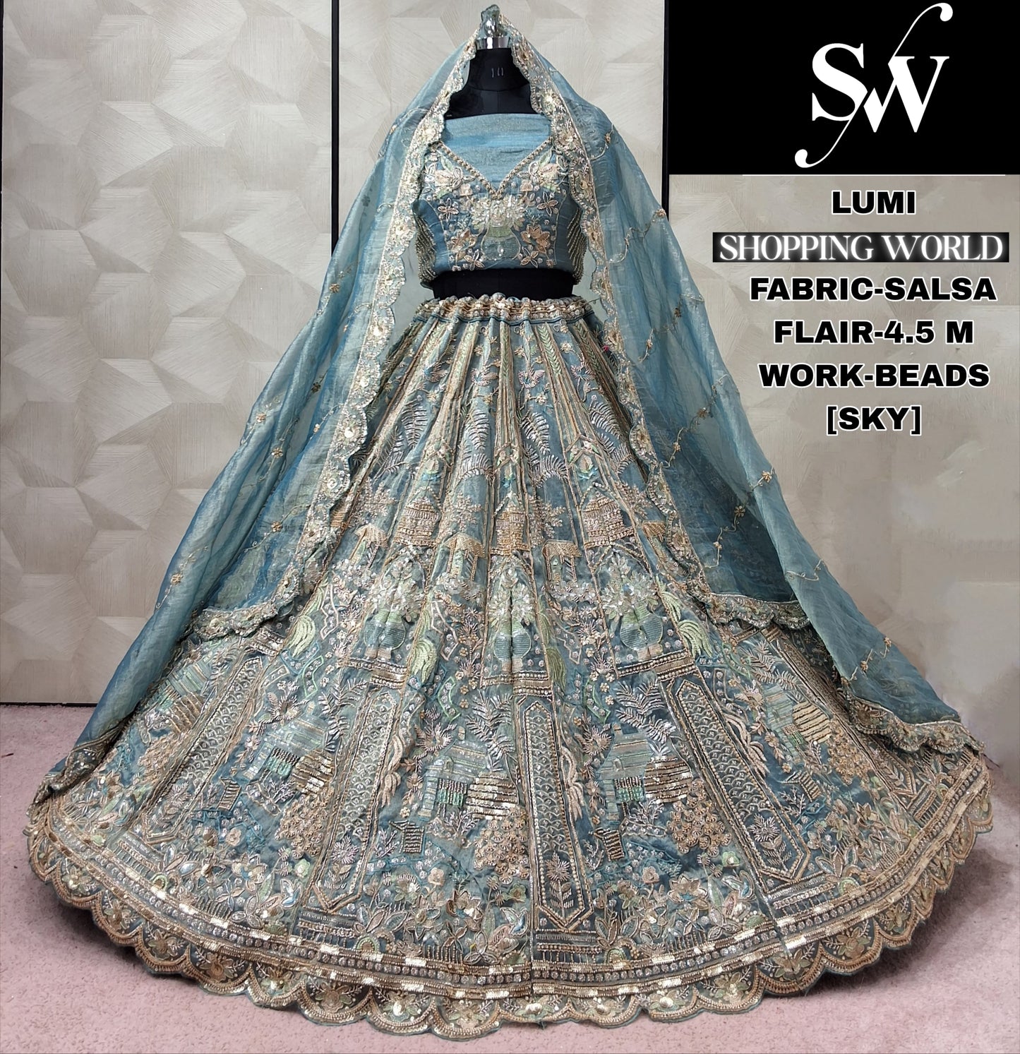 Attractive pink Salsa lehenga