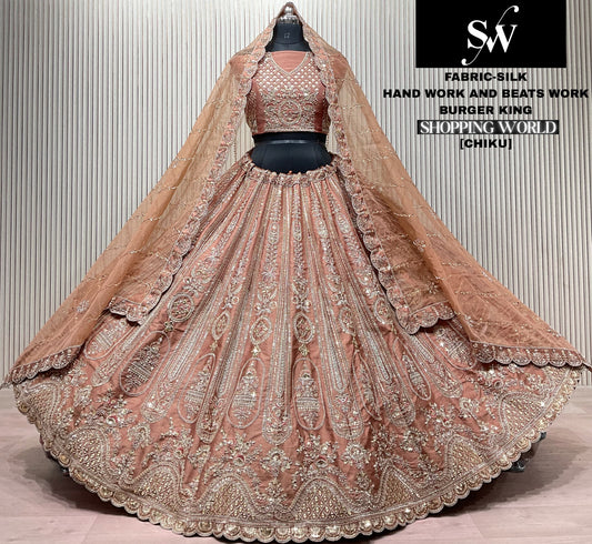 Pink Silk Lehenga