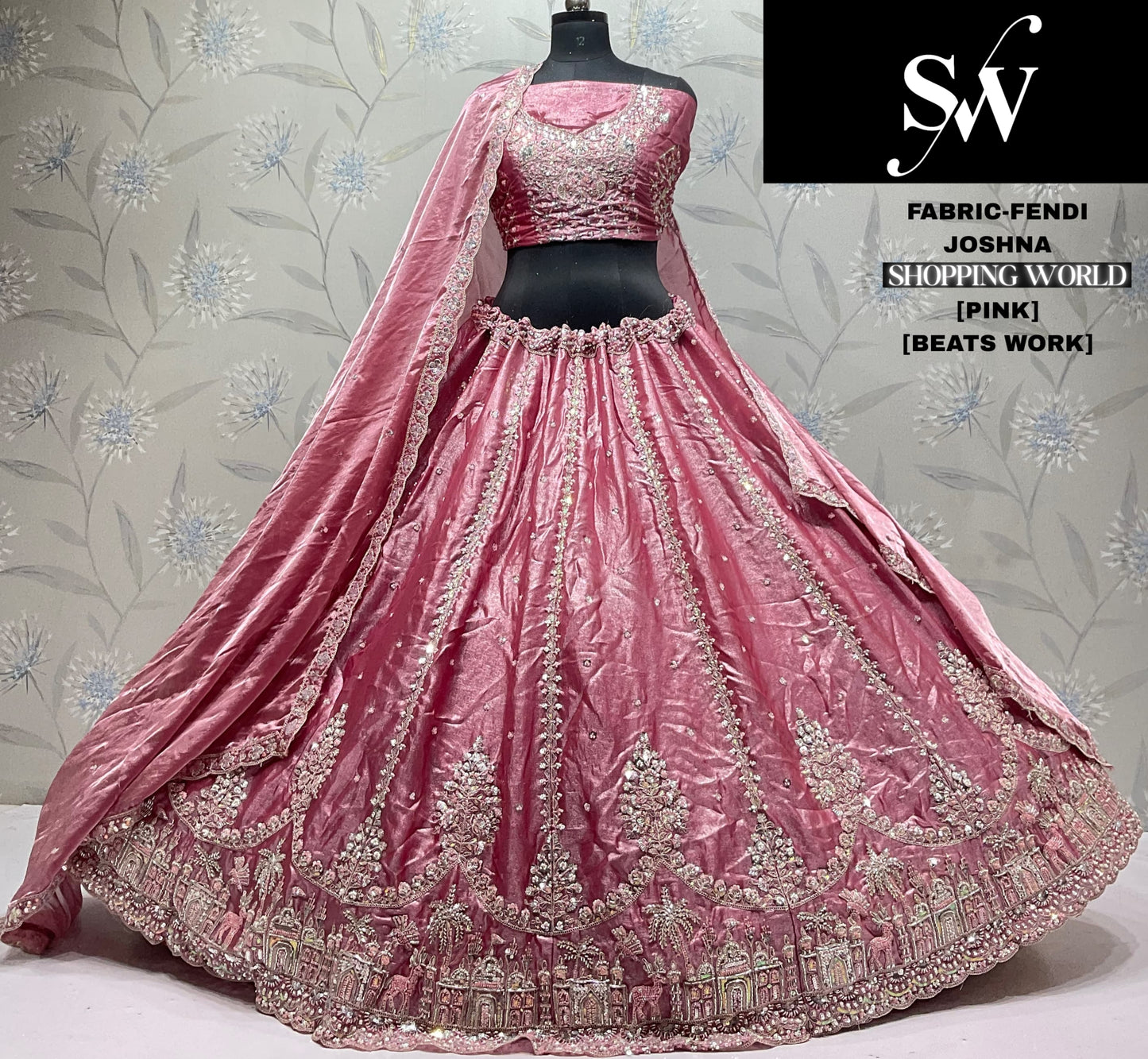 Mehendi Green Fendi Lehenga