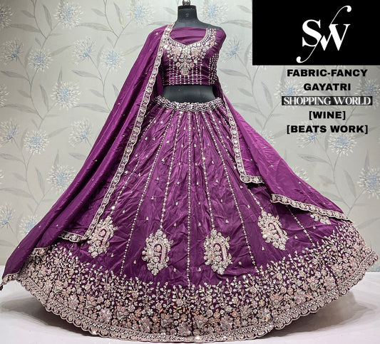 Rama green Fancy lehenga