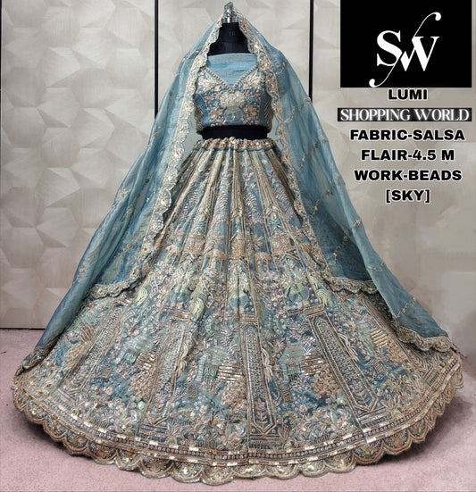 Chiku Golden Salsa Lehenga - Shopping World