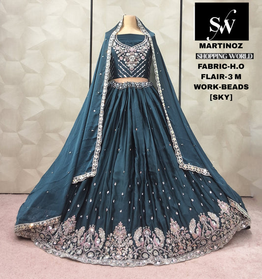 Grey Peacock Ho Lehenga - Shopping World