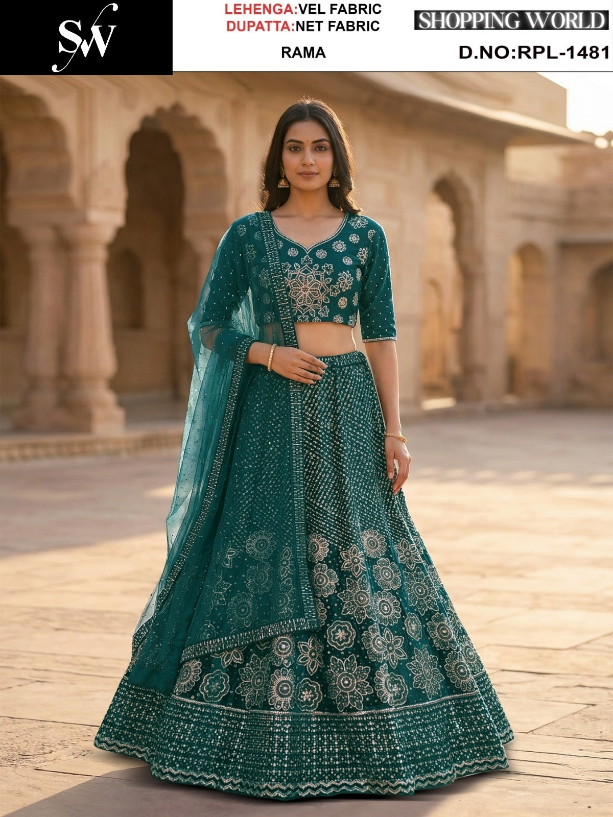 Wine Velvet Lehenga