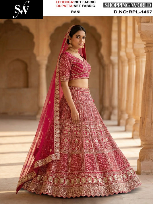 Chiku Golden Net Lehenga