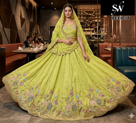 Cream White HO Lehenga