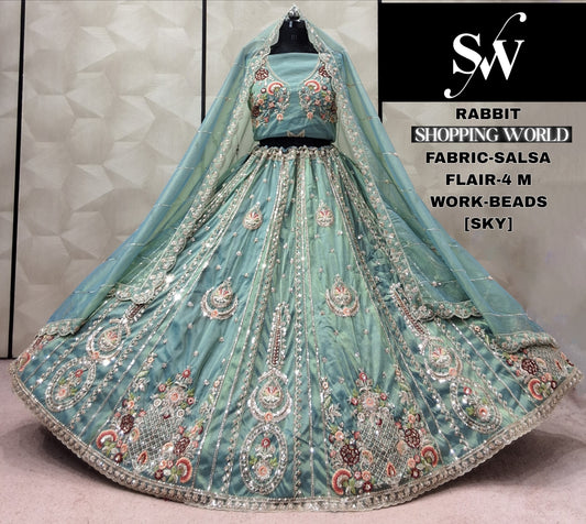Peach Salsa Lehenga