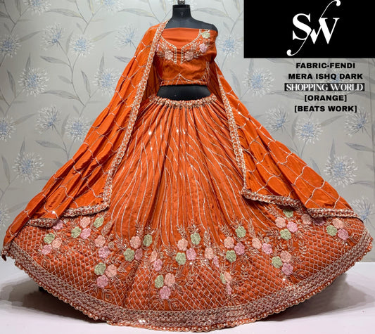 Purple Fendi Lehenga