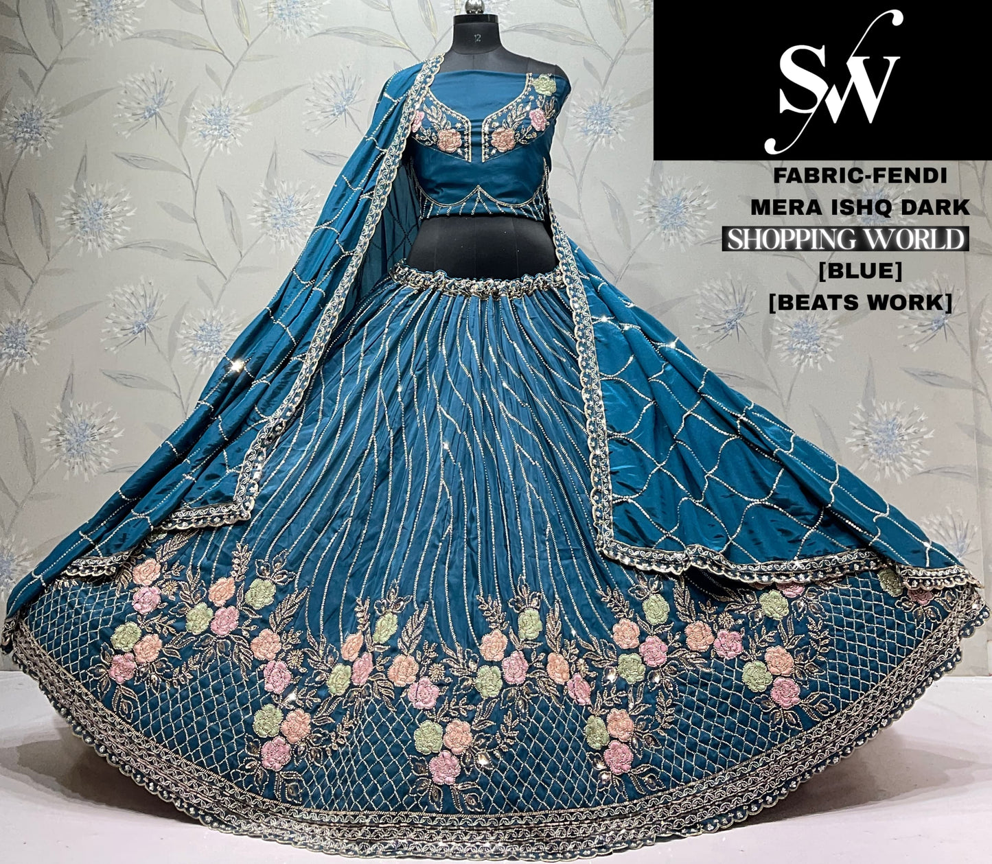 Purple Fendi Lehenga