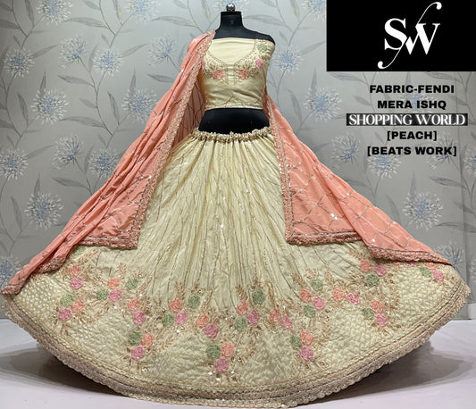 Pista Green Fendi Lehenga