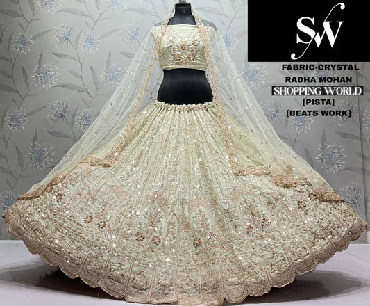 Pink Crystal Lehenga