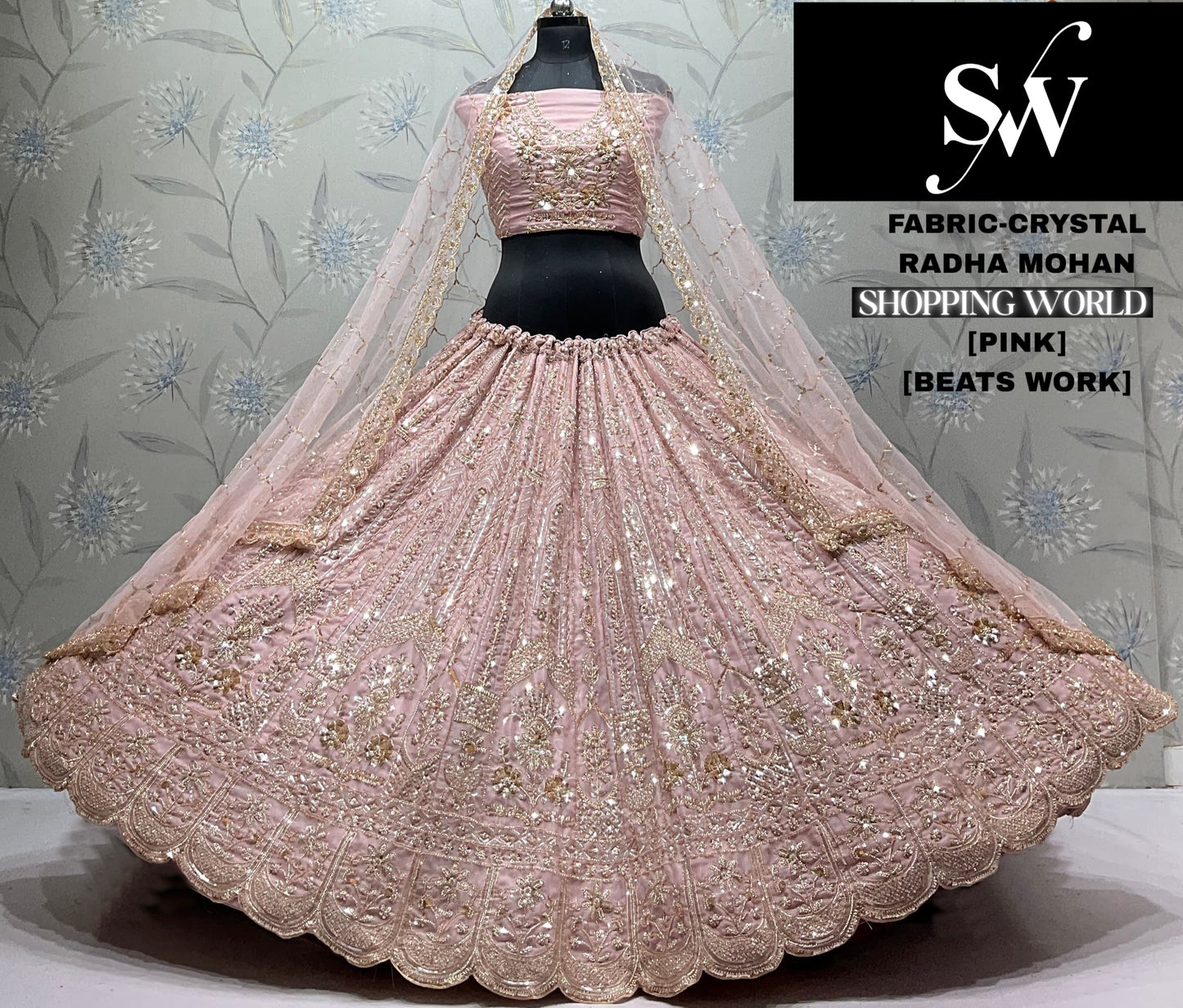 White Crystal Lehenga