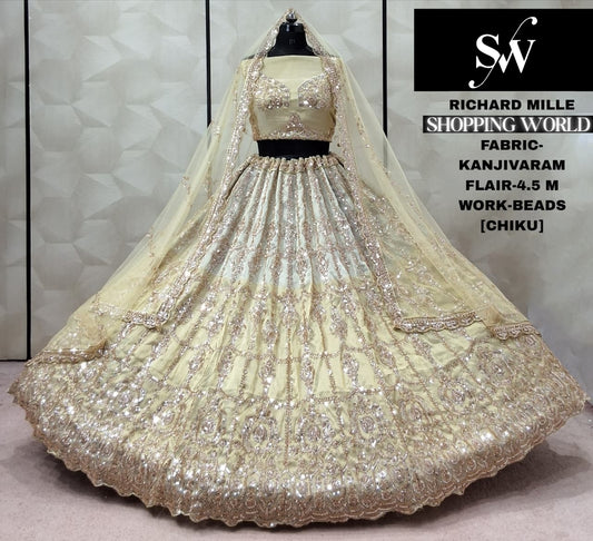 Chiku golden Crop Top Lehenga