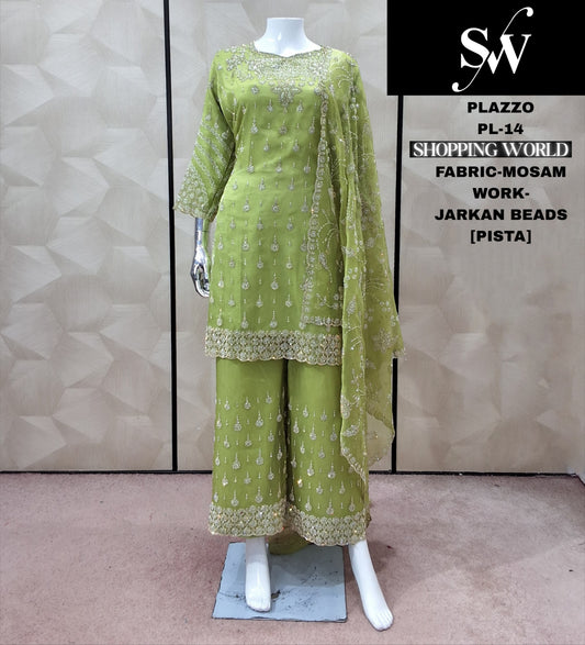 Lavender onion pink Mossam Plazo Suit