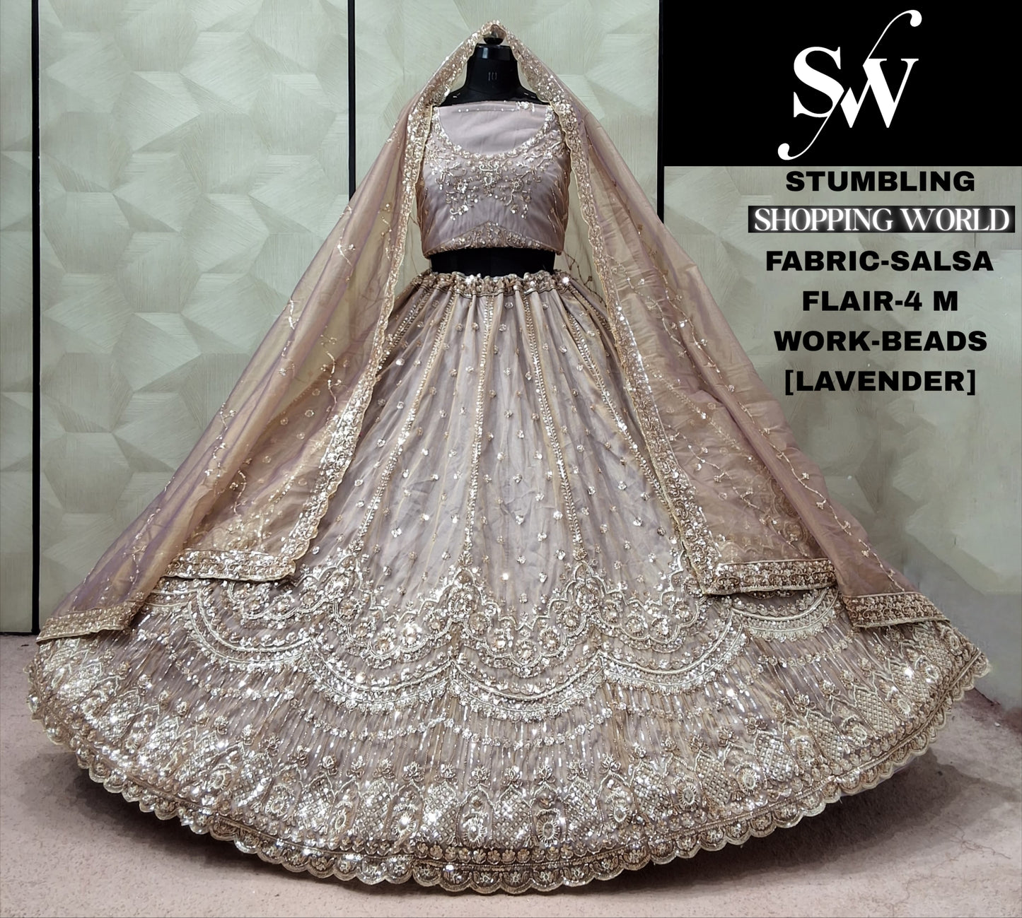 Pista green Salsa Lehenga