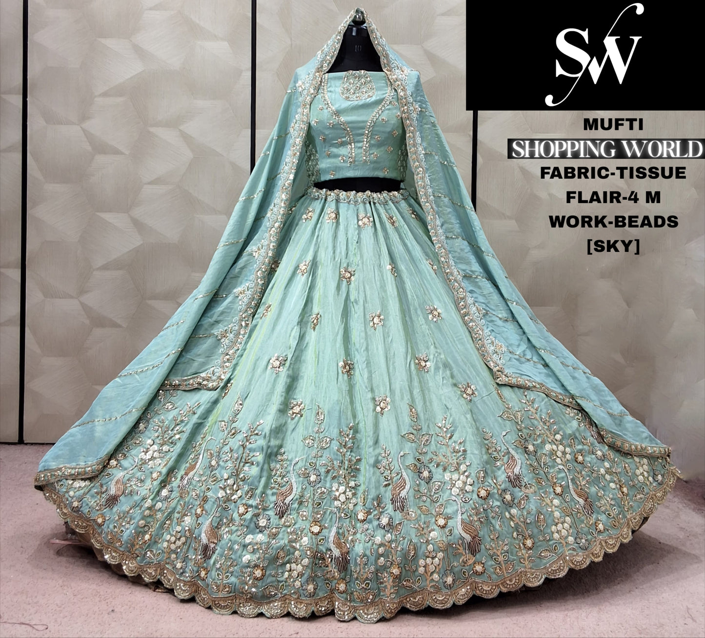 Pink Kanjivaram Tissue Lehenga