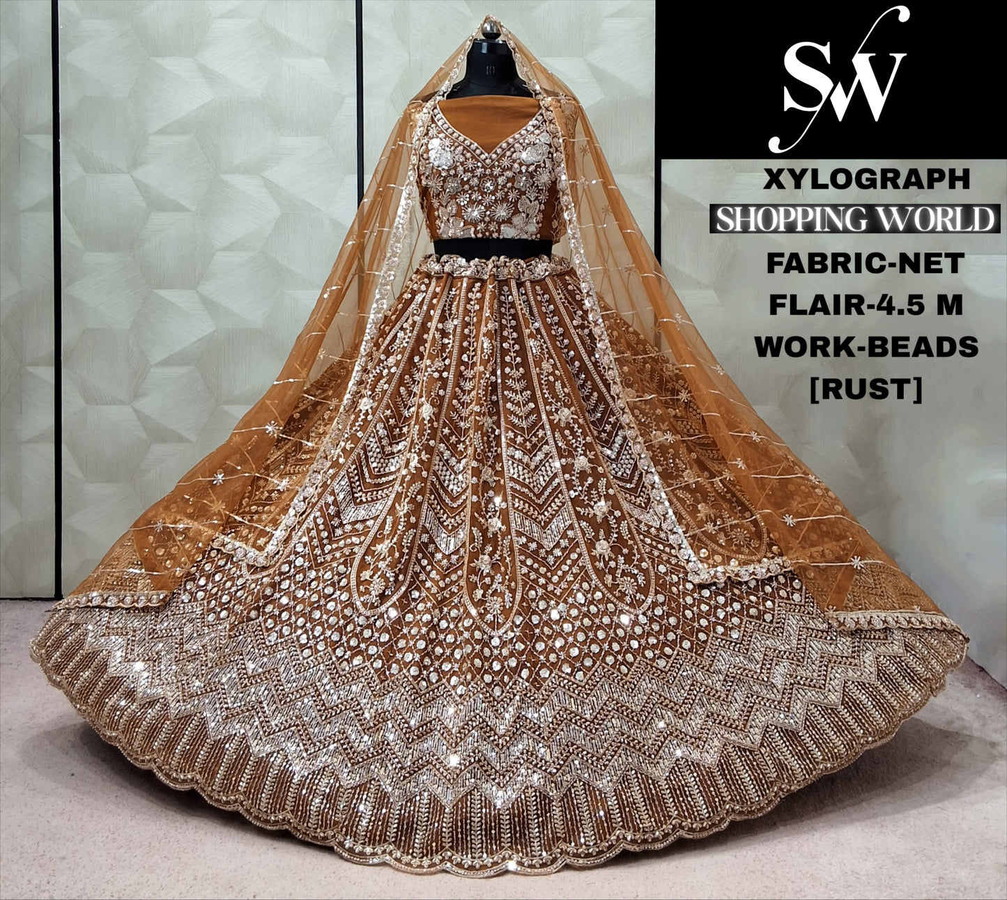 Onion pink Net Lehenga