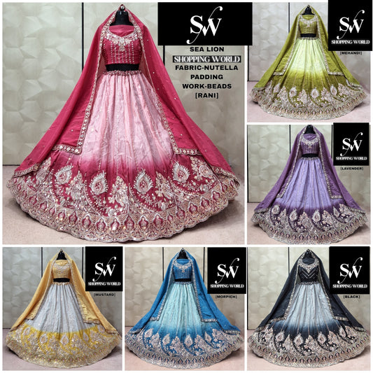 Rani pink Mehendi Green Mustard Morpich Blue Black Lavender