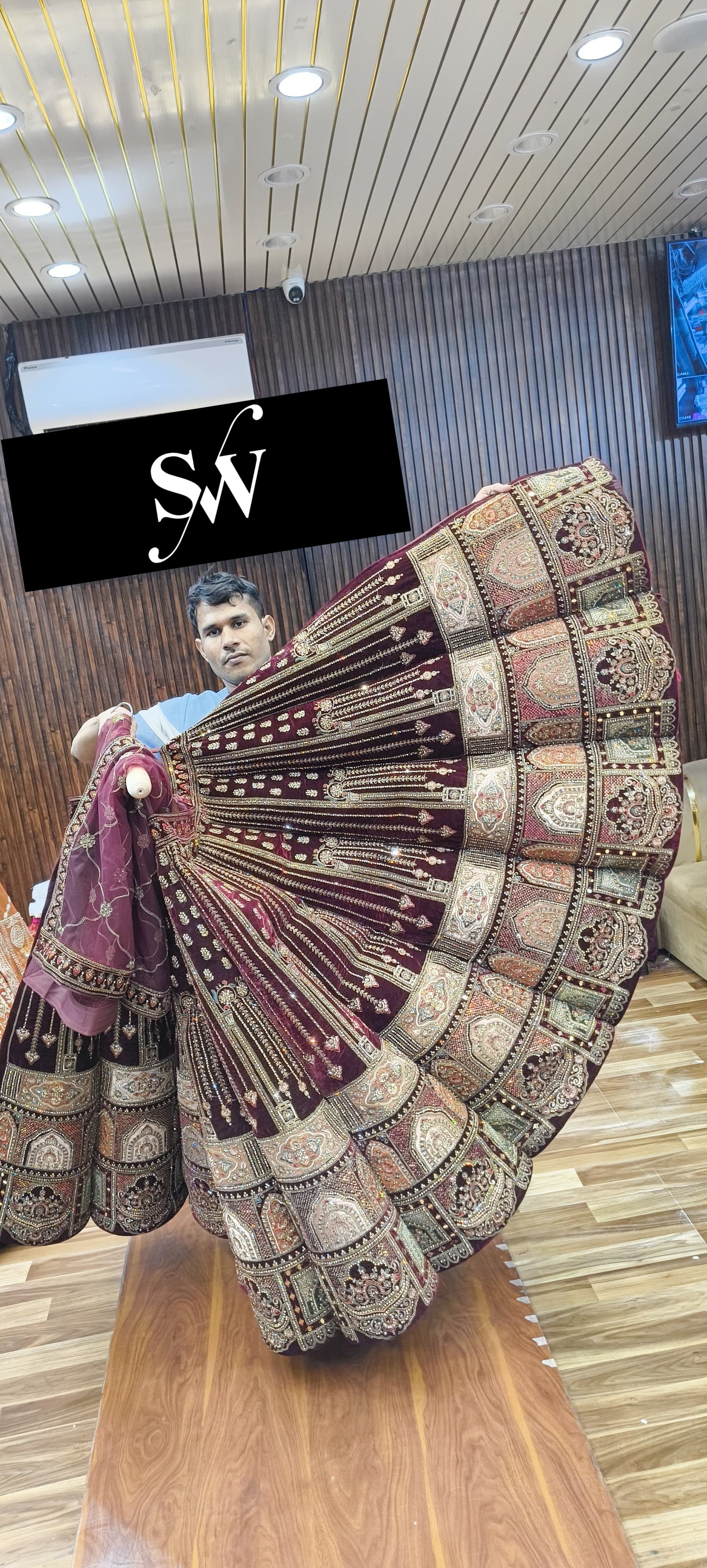 Rani pink Ball Bridal Lehenga