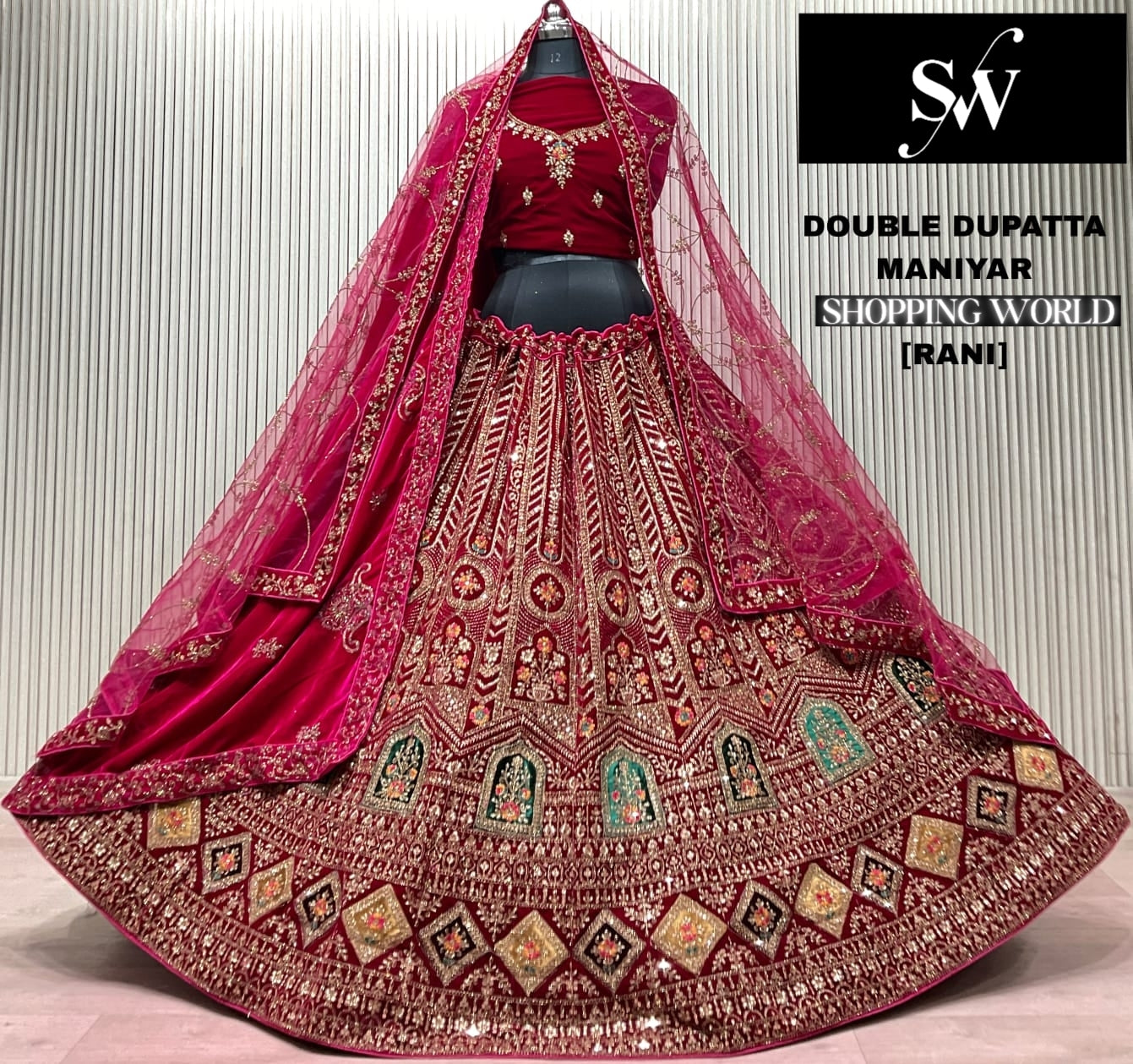 Light Maroon Bridal Lehenga