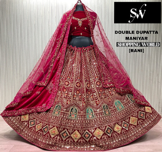 Light Maroon Bridal Lehenga
