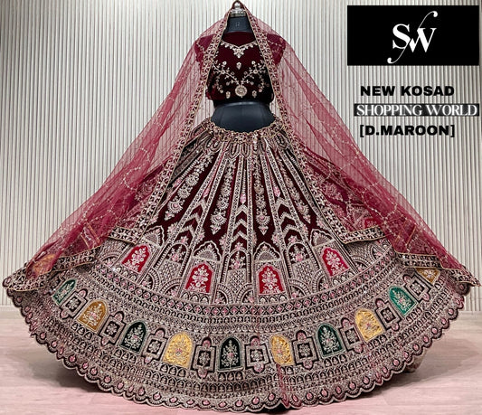 Light Maroon Bridal Lehenga