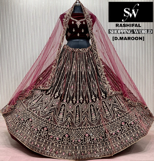 Light Maroon Bridal Lehenga