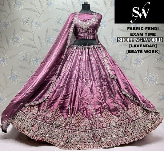 Mehendi Green Fendi Lehenga