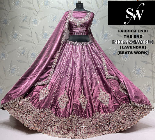 Sky Blue Fendi Lehenga