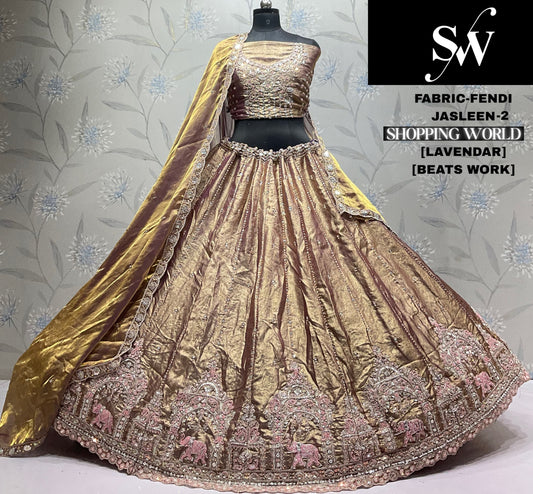 Sky Blue Fendi Lehenga