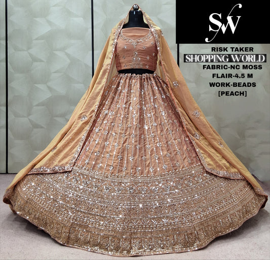Sea Blue Green Nc Moss Lehenga