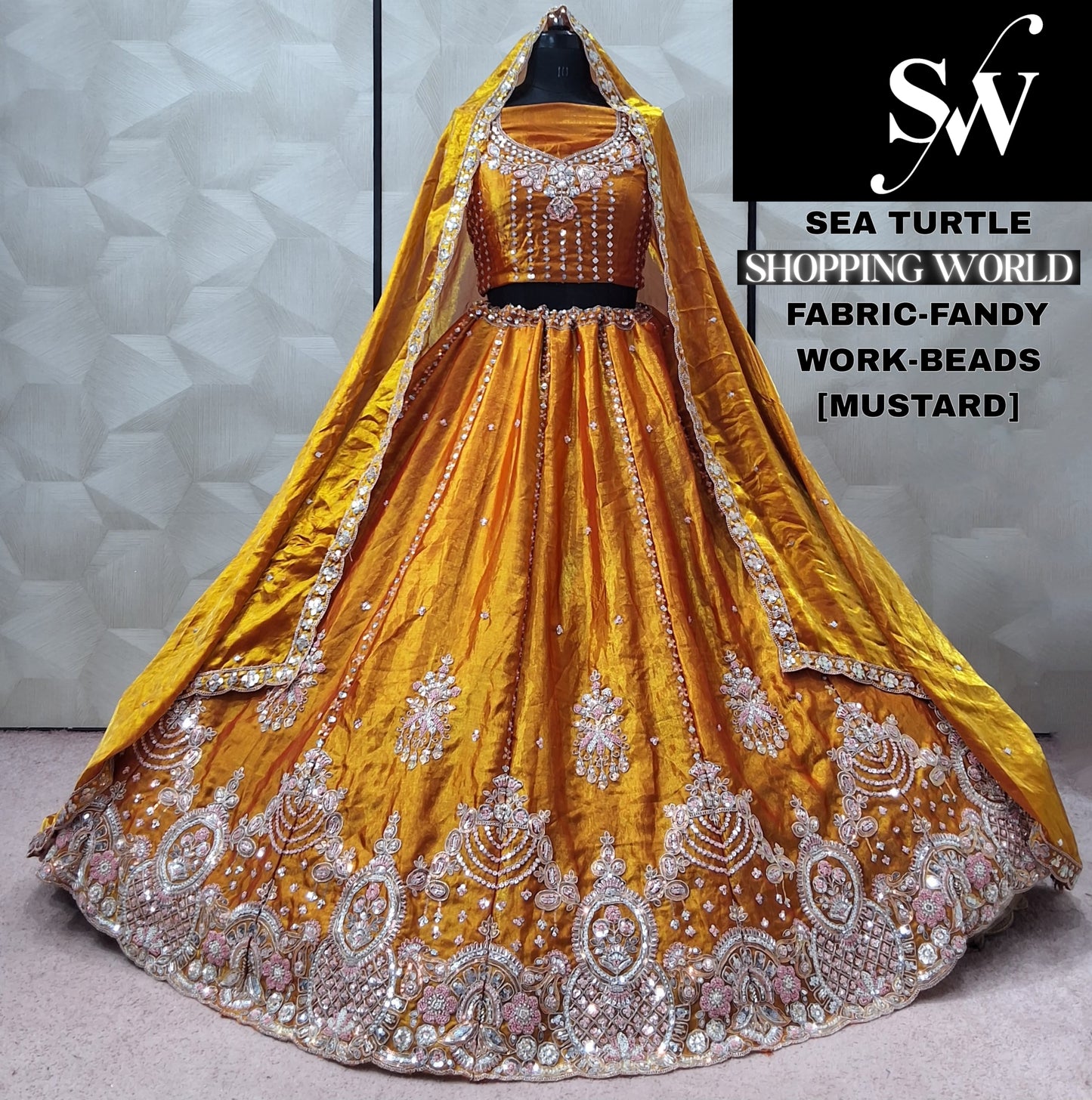 Mustard Fancy Lehenga