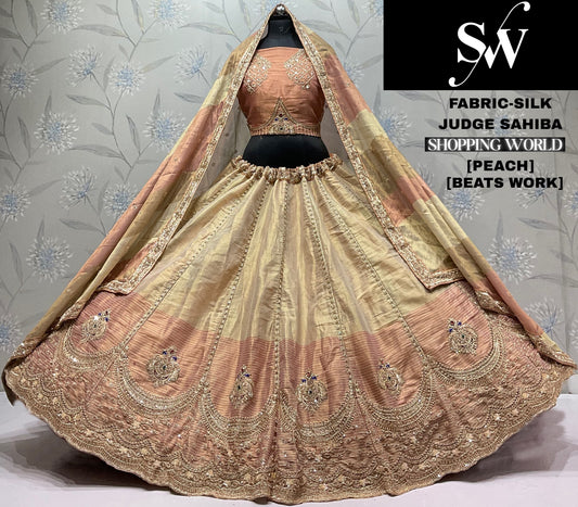 Lemon Green Silk Lehenga