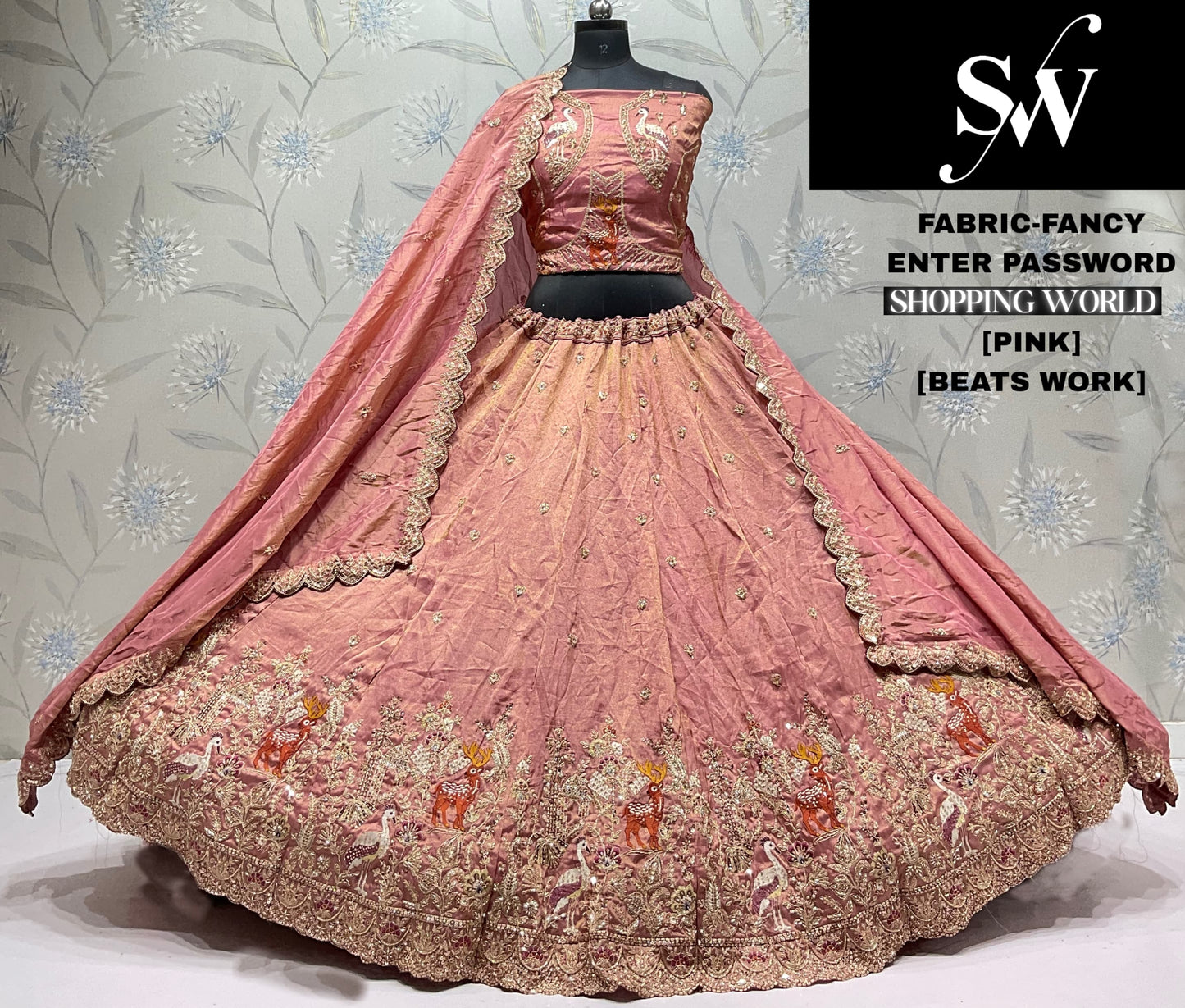 Peach Fancy Lehenga