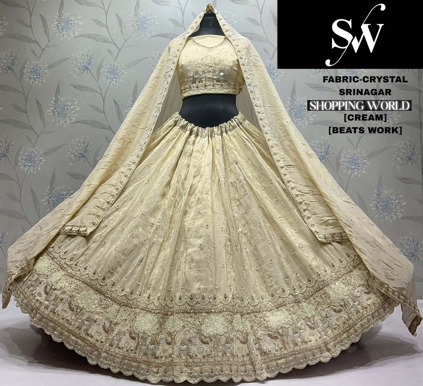 Pink Crystal Lehenga