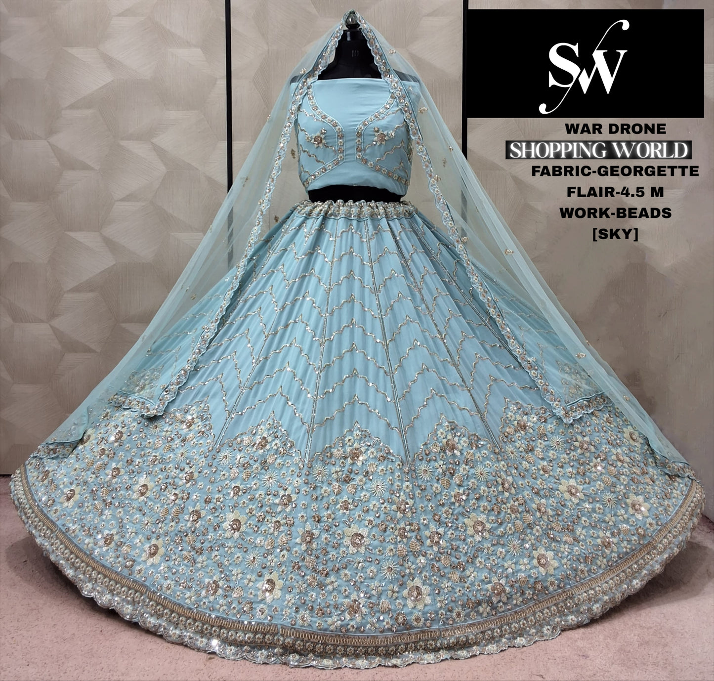 Onion Pink Georgette lehenga