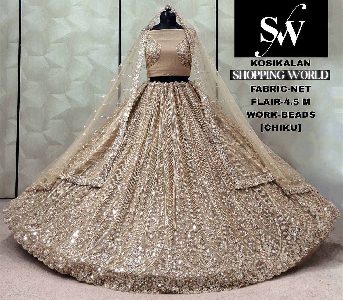 Purple Net Lehenga