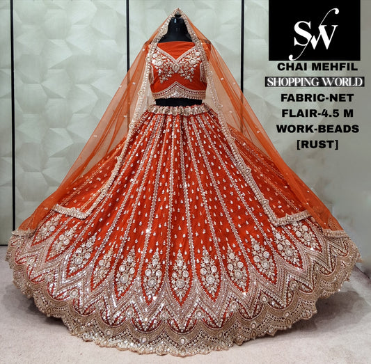 Chiku Golden Net Lehenga