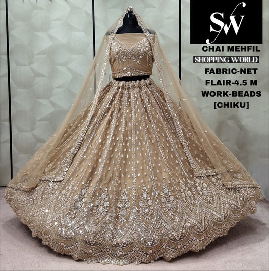 Rani Pink Net Lehenga