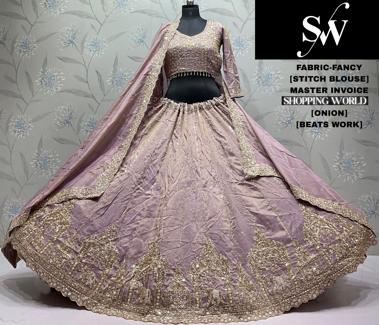 Chiku Golden Fancy Lehenga