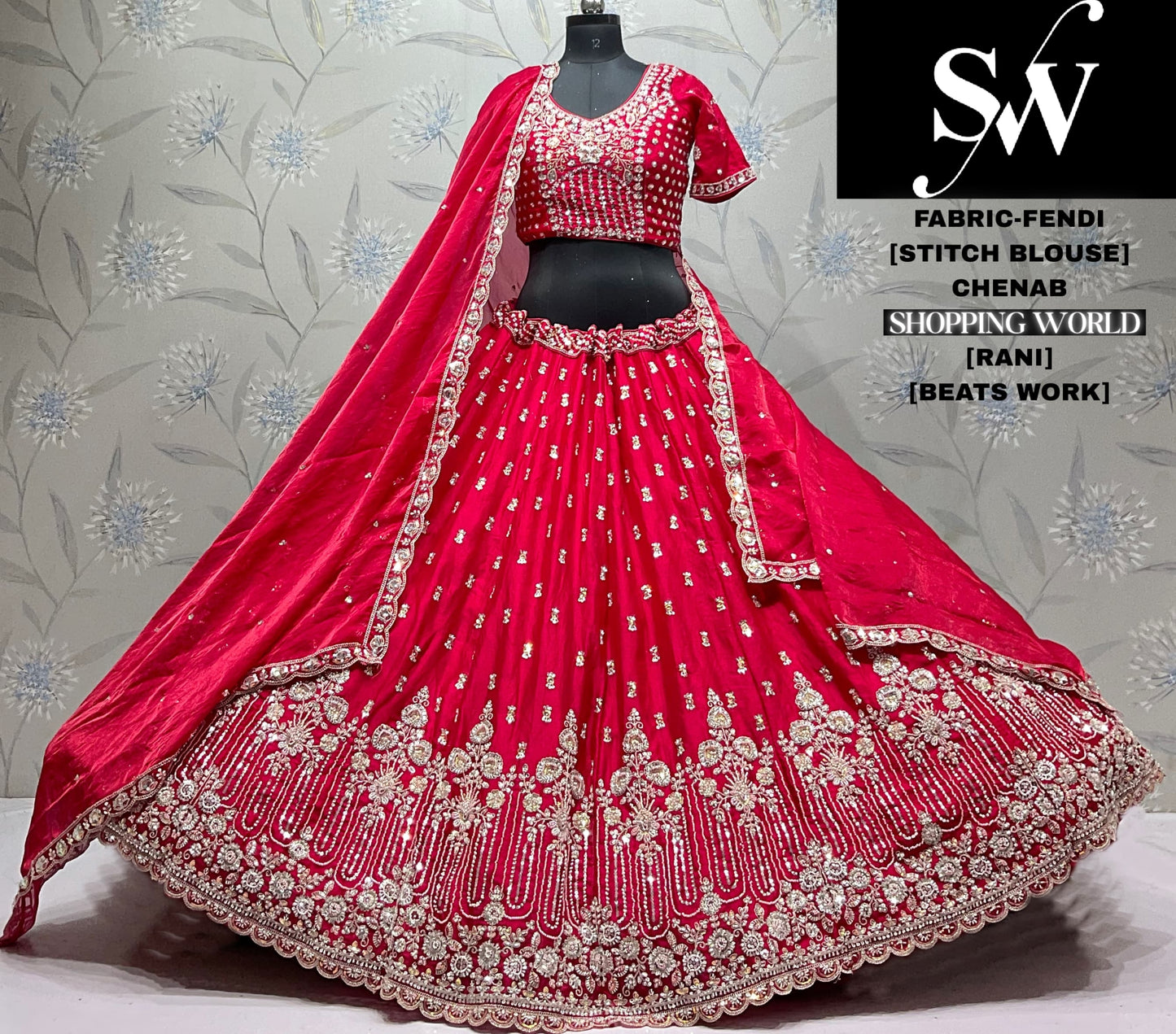 Purple Fendi Lehenga