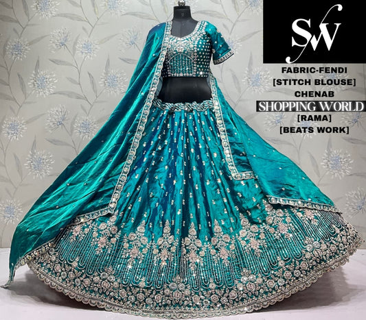 Wine Fendi Lehenga