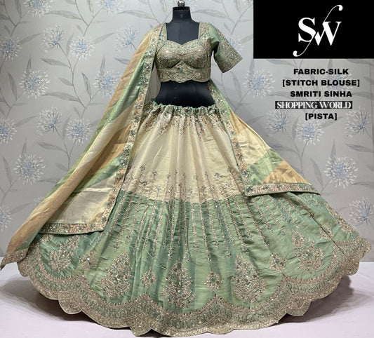 Pink Silk Lehenga