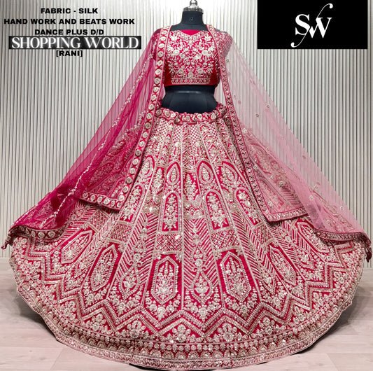 Red Silk Bridal Lehenga